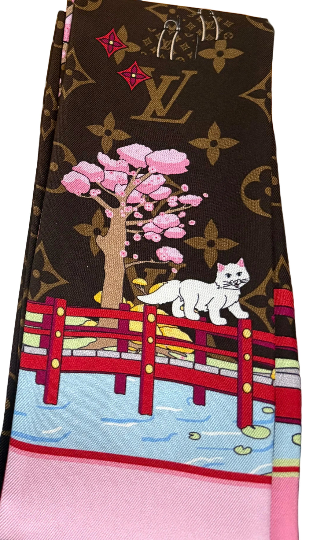 Louis Vuitton Japan Xmas Bandeau Vivienne Holiday 2021 Silk Scarf