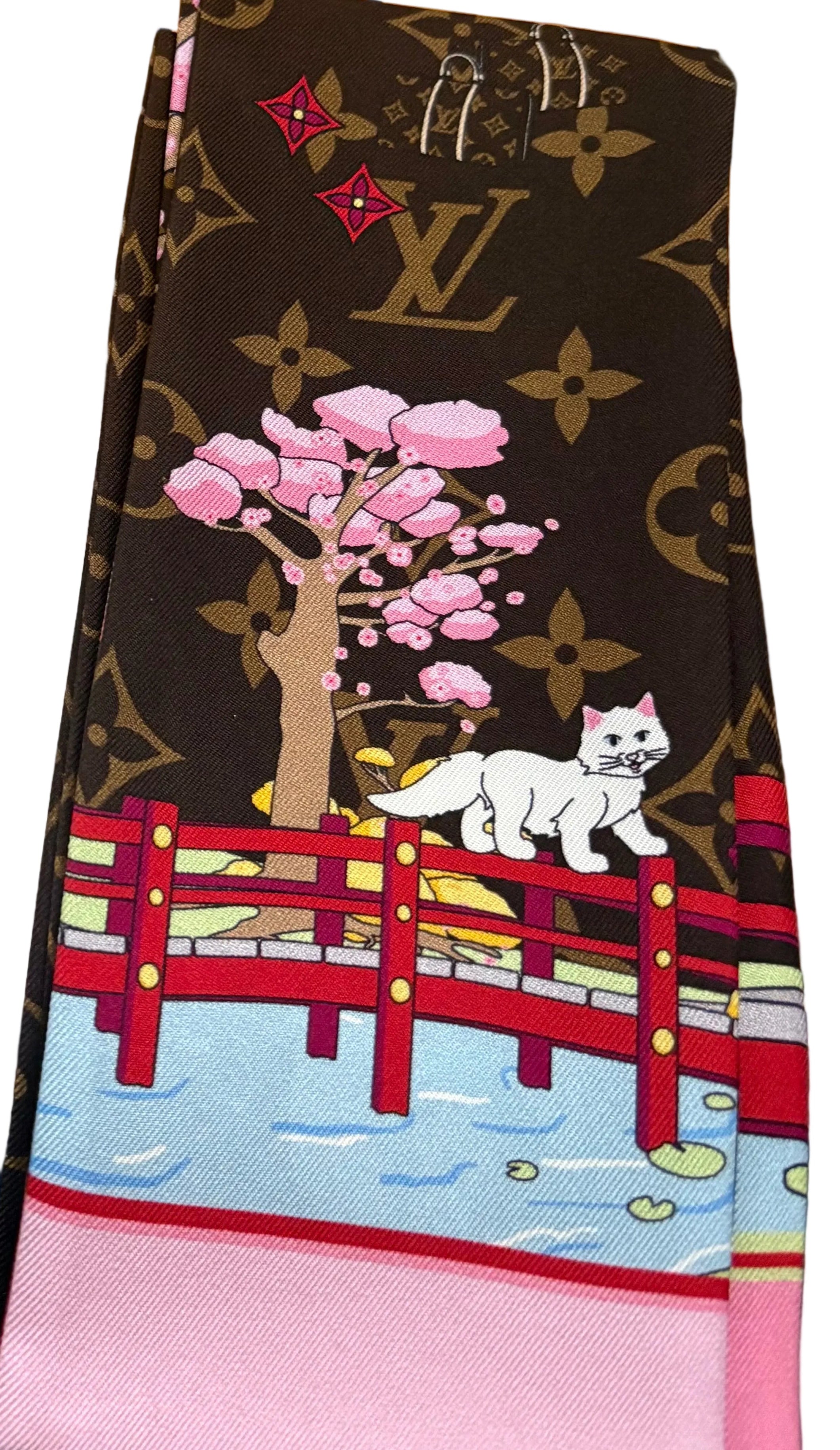Louis Vuitton Japan Xmas Bandeau Vivienne Holiday 2021 Silk Scarf