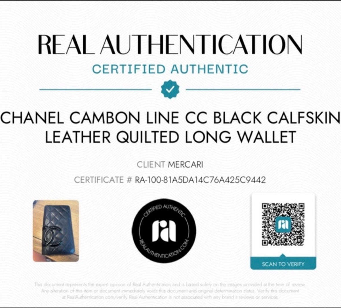 Chanel Cambon Line CC Quilted Long Wallet – Black Calfskin / Pink Interior