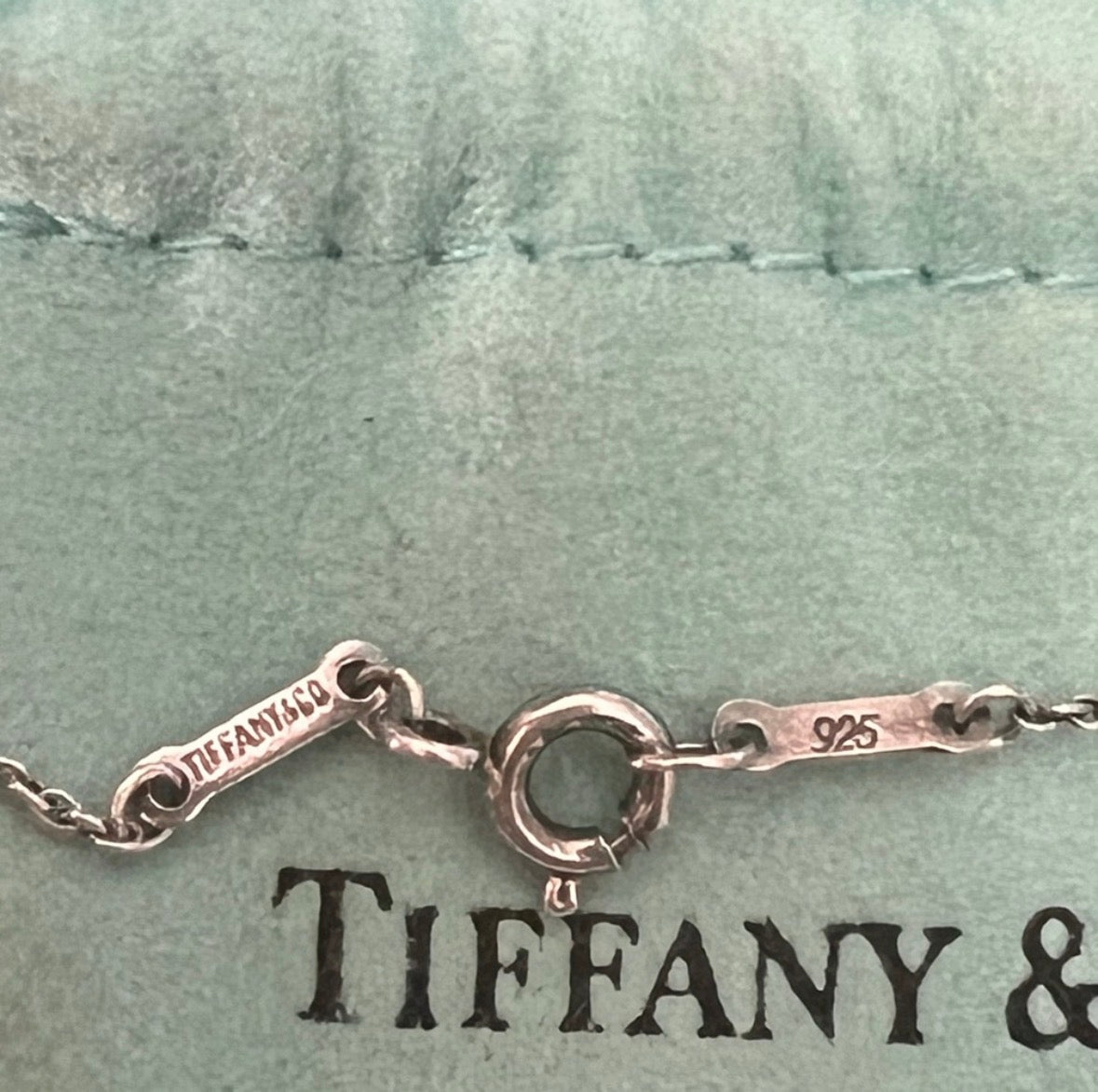 Tiffany & Co. Elsa Peretti Open Heart Necklace Sterling Silver 925 Spain