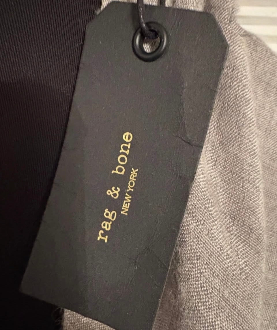 RAG & BONE
Sport Stripe Silk-Wool Poncho w/ Stripes & Fringe