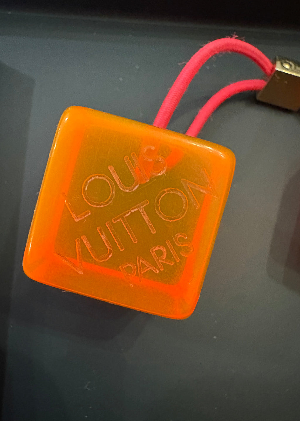 Louis Vuitton Lucite Cube Hair Accessory