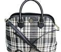 Tory Burch Robinson Large Woven Plaid Satchel