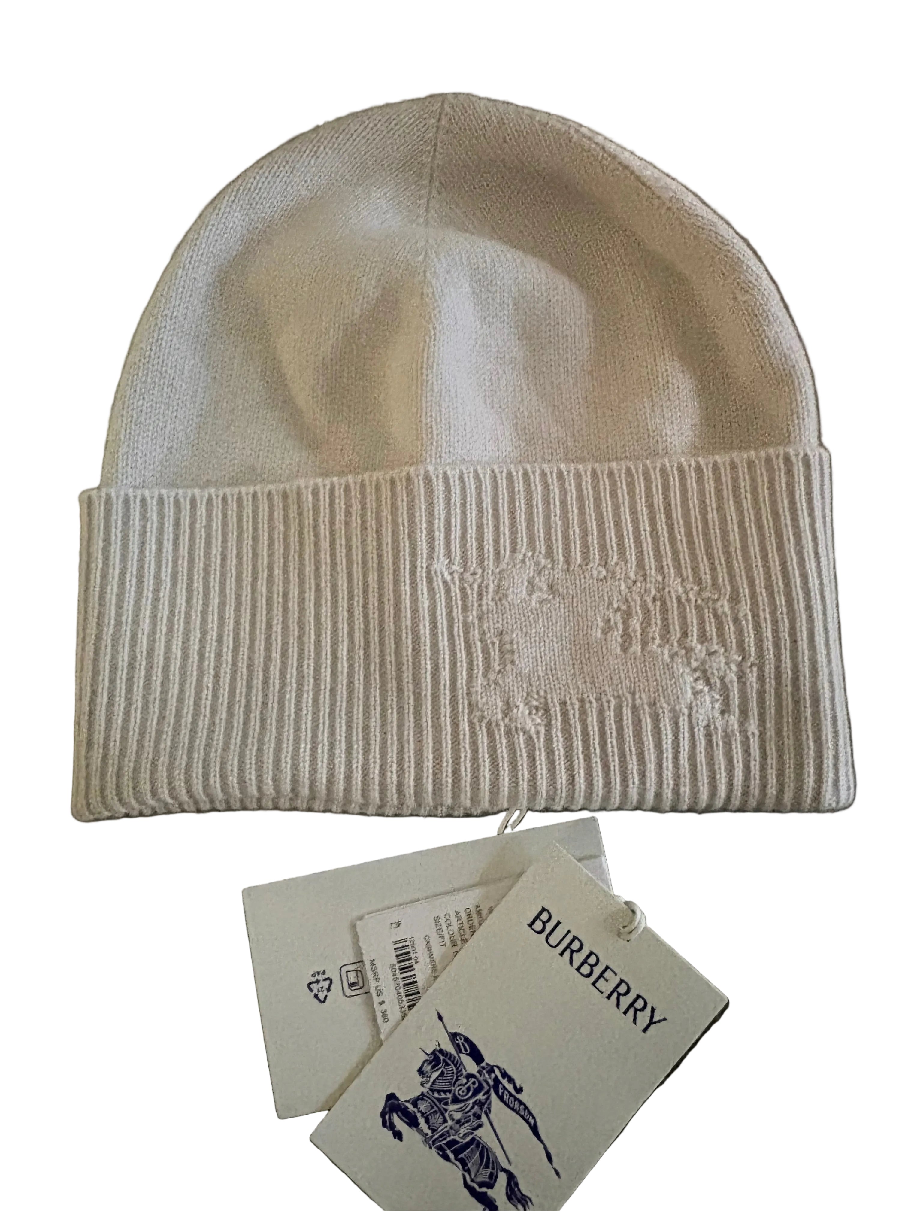 Burberry 100% Cashmere Beanie Hat
