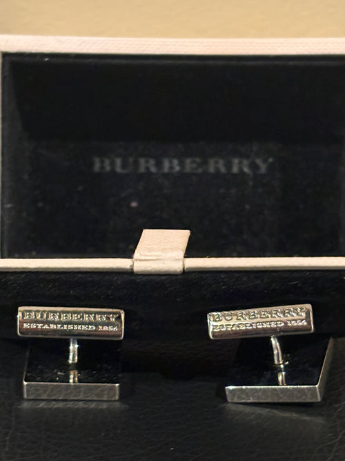 Burberry Enamel Nova Check Cufflinks