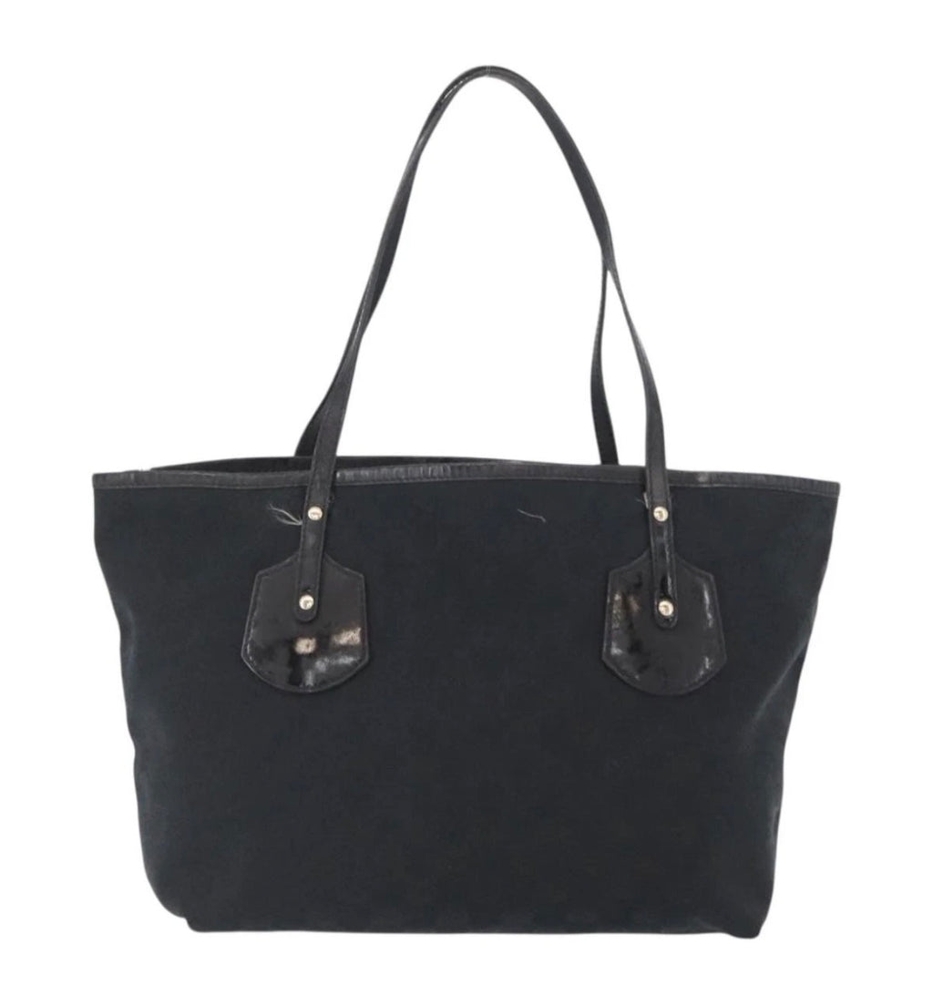 Gucci Jolie Web Tote Gg Canvas Black Canvas Tote Bag