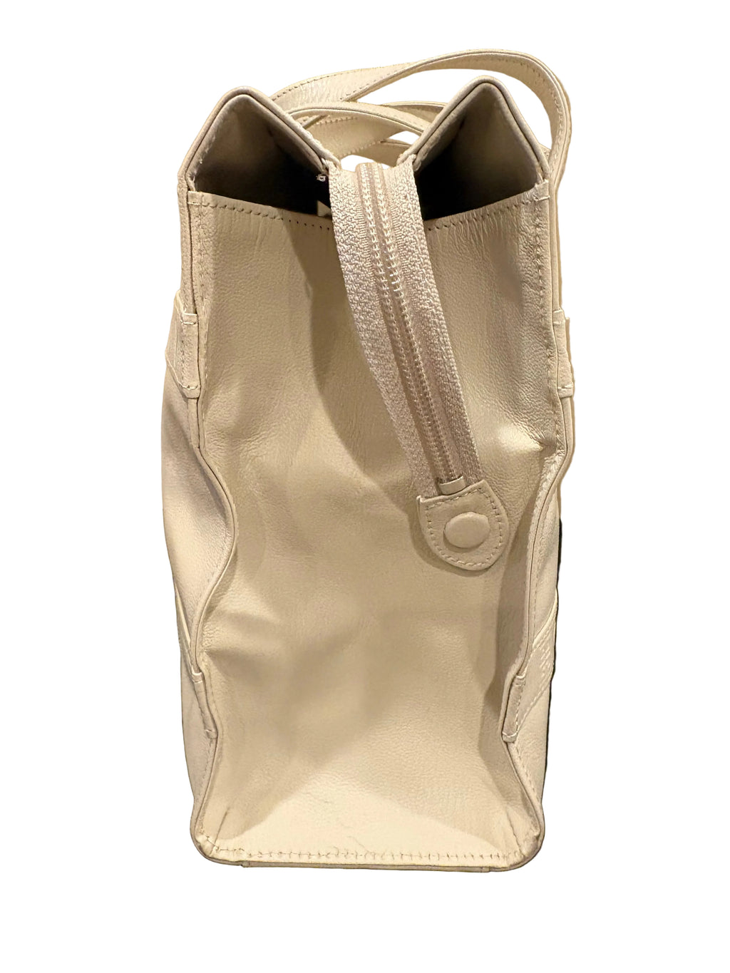 Givenchy Vintage Leather Logo Tote Bag – Cream / Ivory Embossed 4G