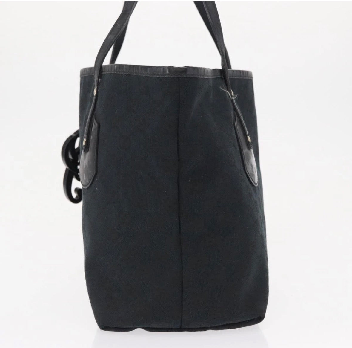 Gucci Jolie Web Tote Gg Canvas Black Canvas Tote Bag