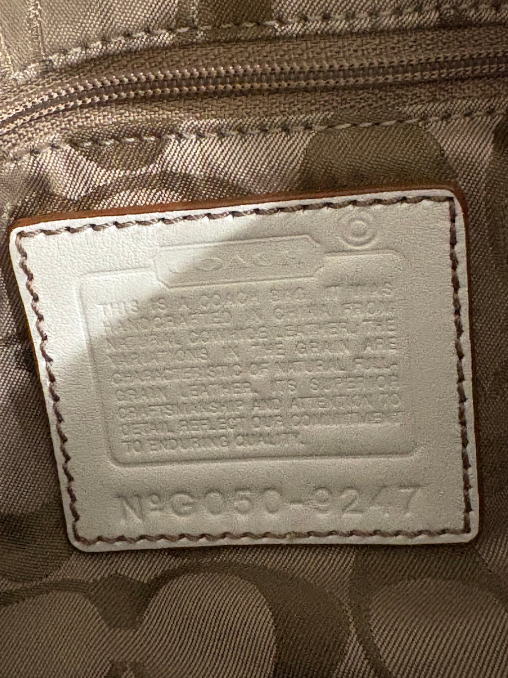 Vintage Coach Mini Soho Shoulder Bag – Off White Leather Y2K