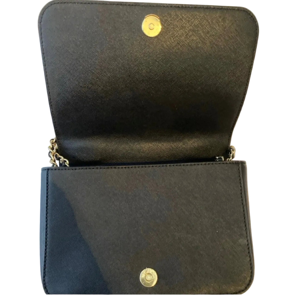 Tory Burch Emerson Adjustable Shoulder Bag – Black Saffiano Leather