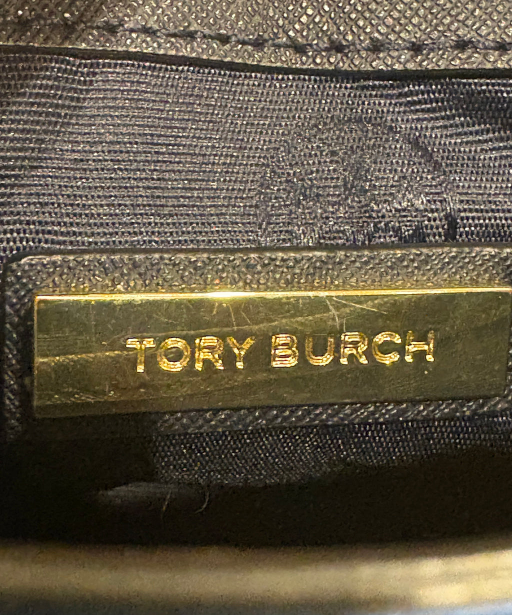 Tory Burch Emerson Adjustable Shoulder Bag – Black Saffiano Leather