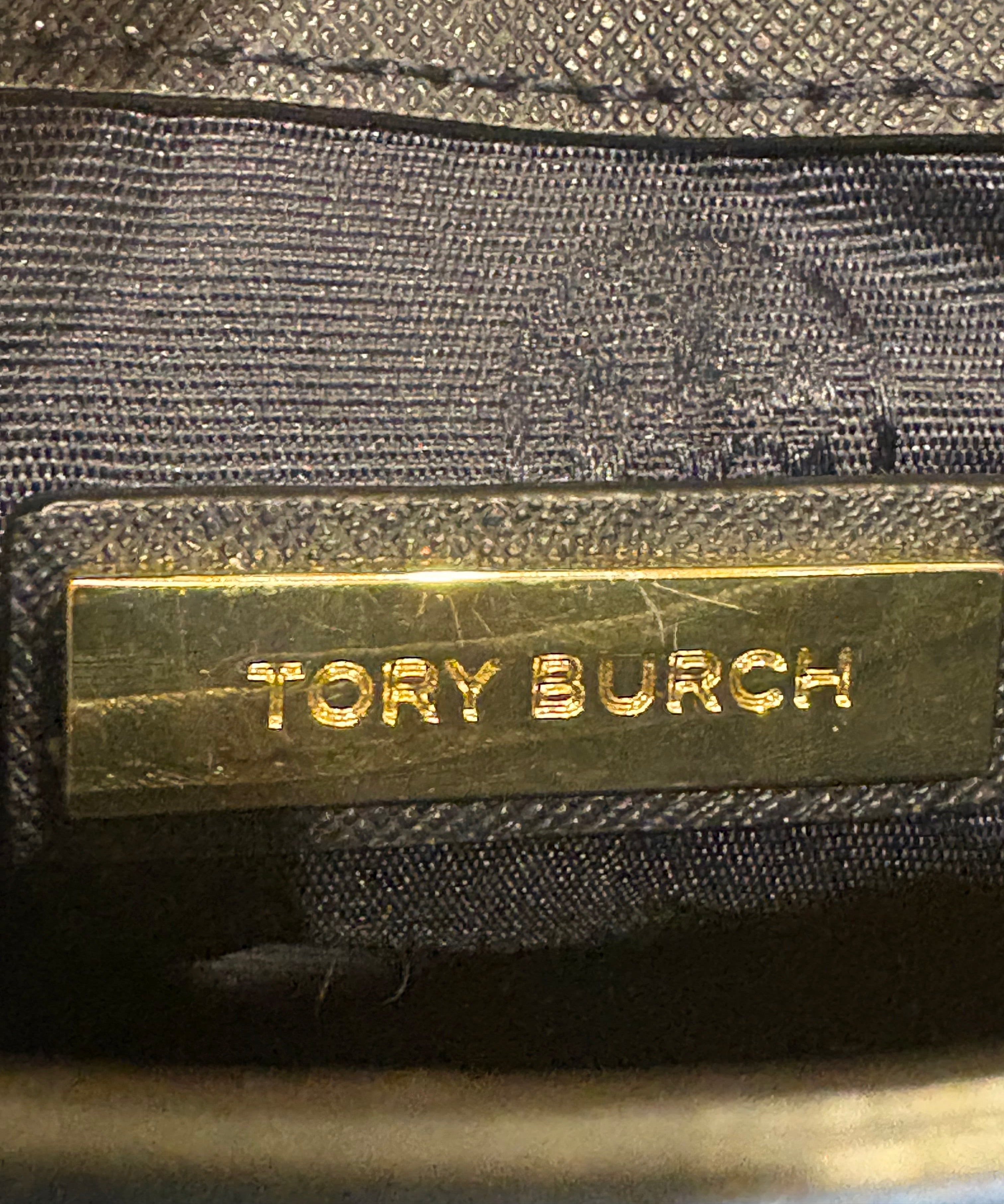 Tory Burch Emerson Adjustable Shoulder Bag – Black Saffiano Leather