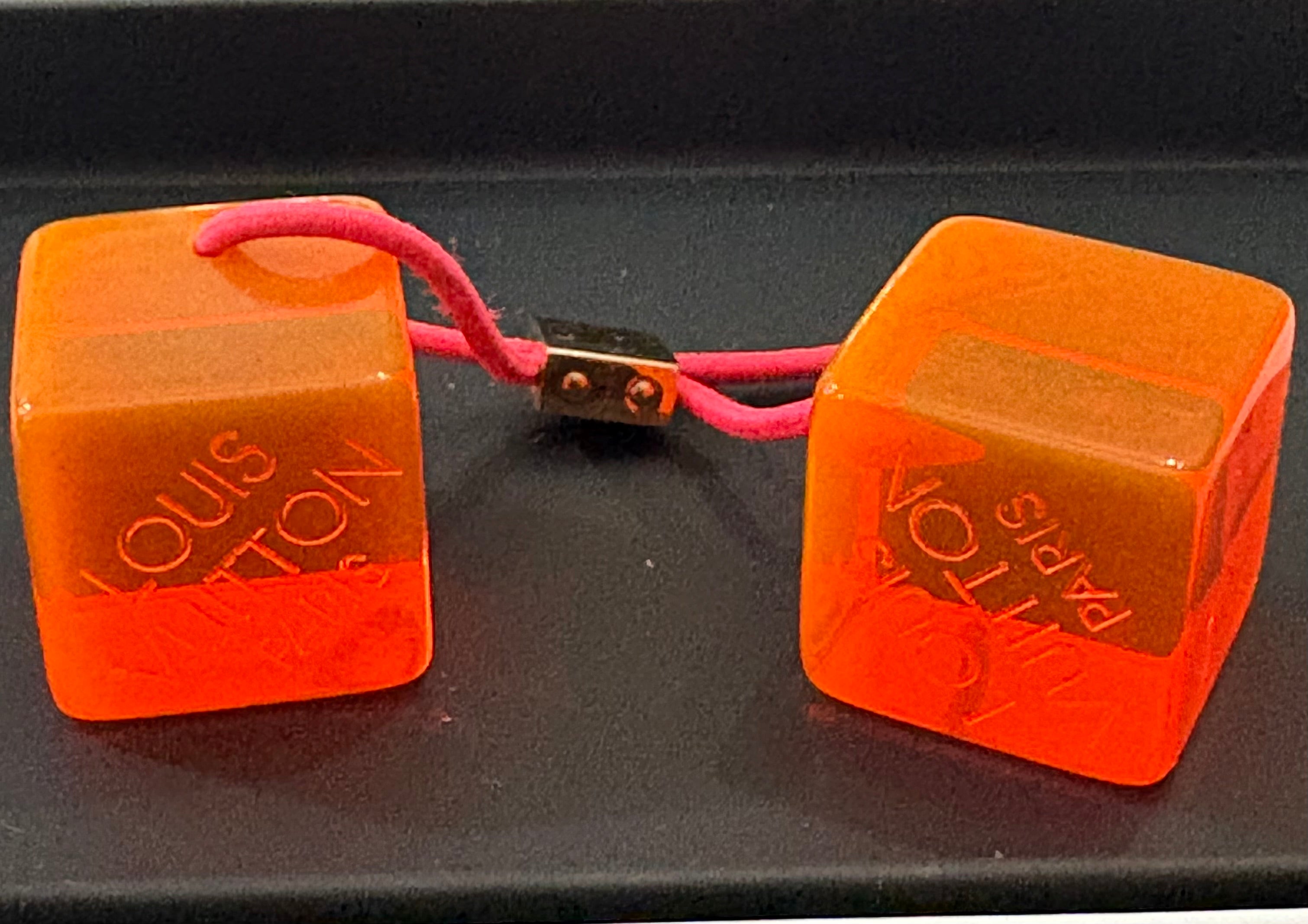 Louis Vuitton Lucite Cube Hair Accessory