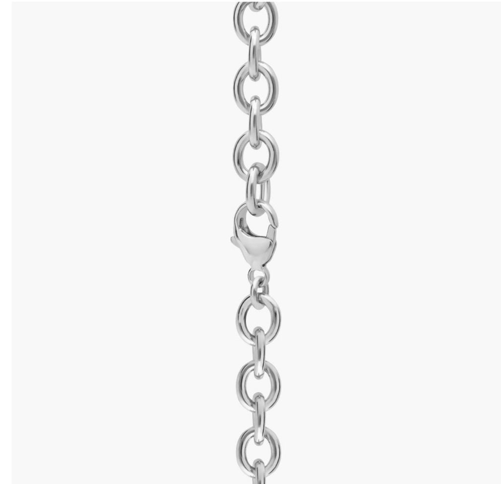 Tiffany & Co. sterling silver heart tag charm bracelet