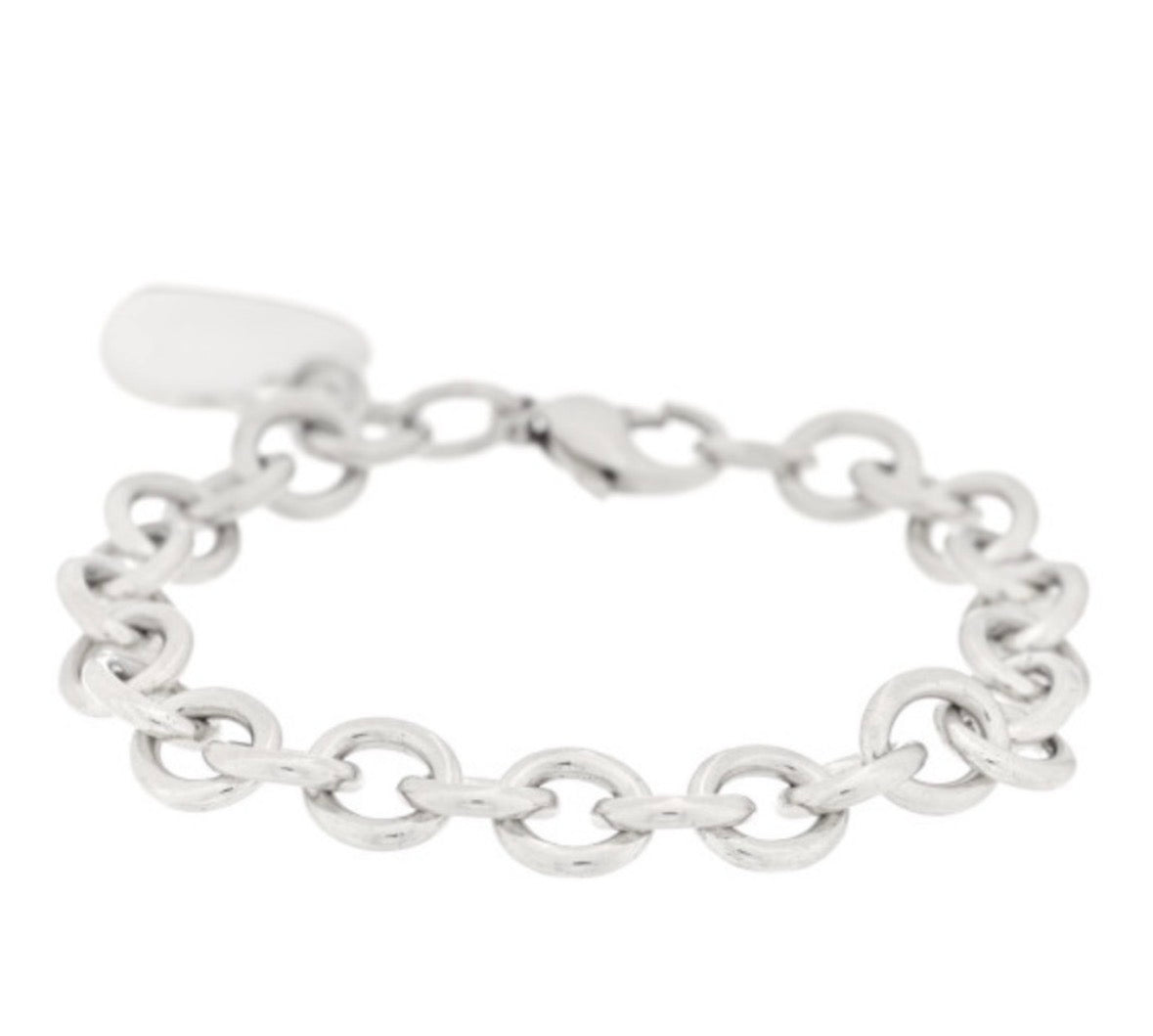 Tiffany & Co. sterling silver heart tag charm bracelet
