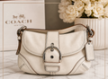 Vintage Coach Mini Soho Shoulder Bag – Off White Leather Y2K