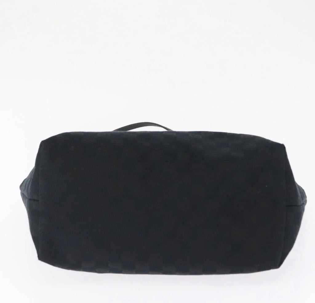 Gucci Jolie Web Tote Gg Canvas Black Canvas Tote Bag