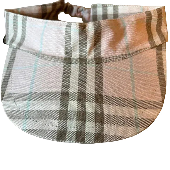 Burberry London Pink Plaid Sun Visor