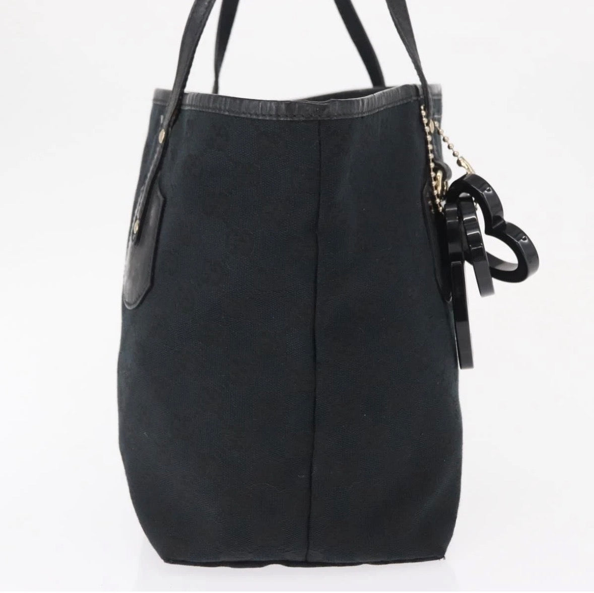 Gucci Jolie Web Tote Gg Canvas Black Canvas Tote Bag