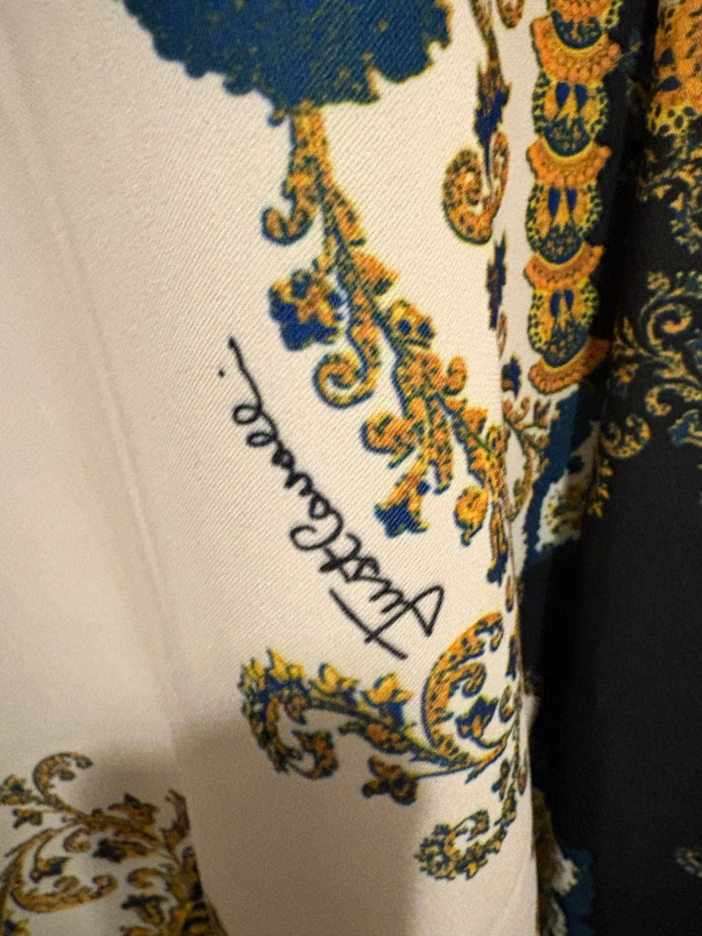 Just Cavalli Baroque Paisley Print Fit & Flare Dress – Made in Italy