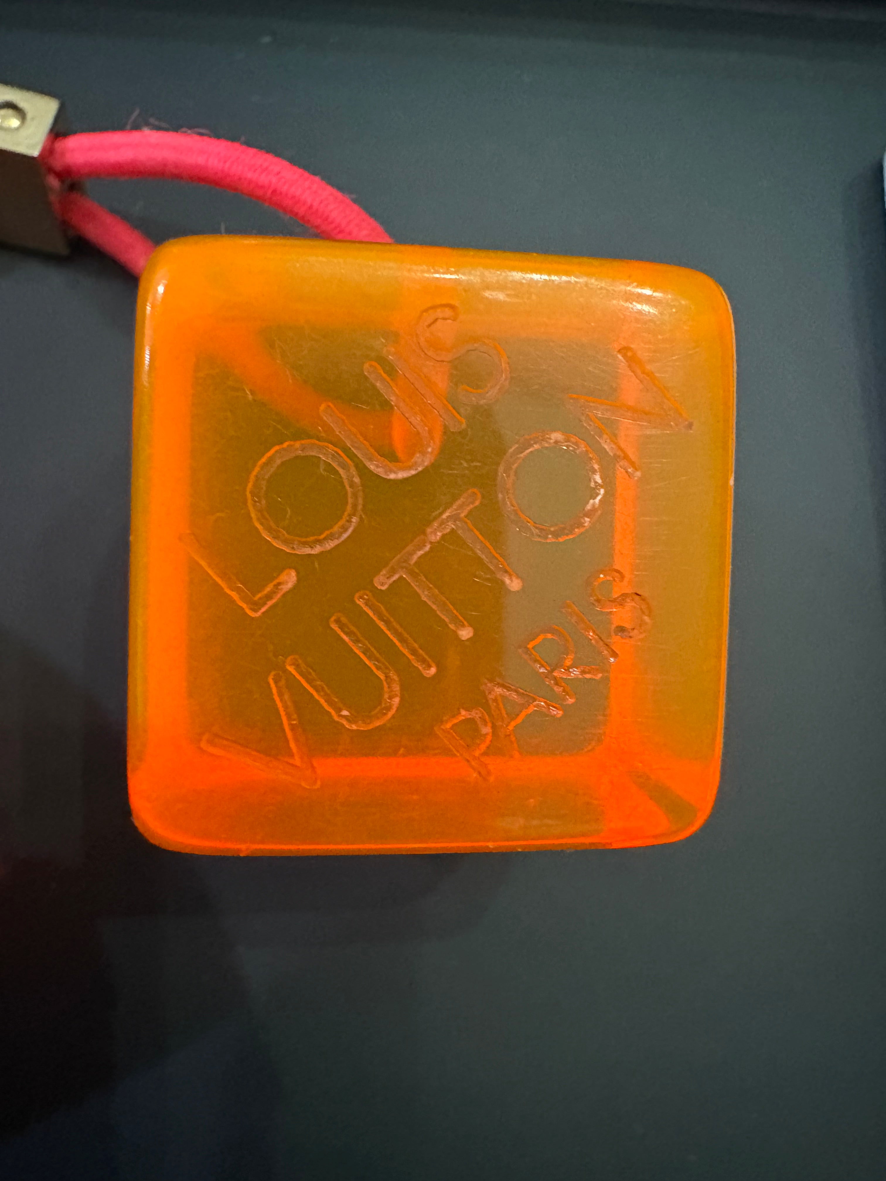 Louis Vuitton Lucite Cube Hair Accessory