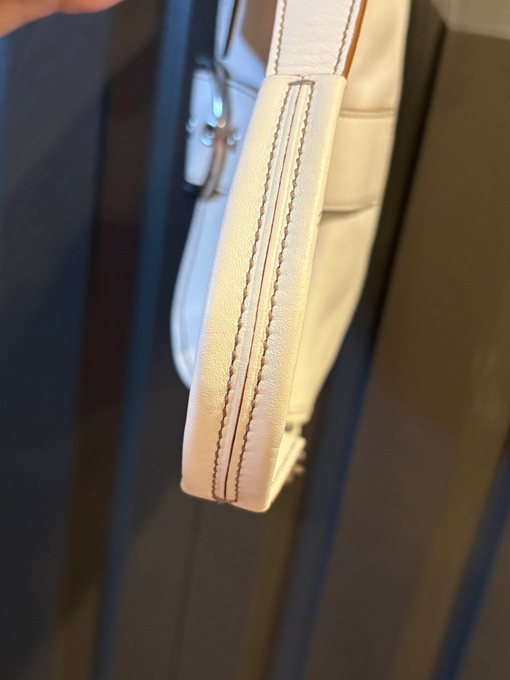 Vintage Coach Mini Soho Shoulder Bag – Off White Leather Y2K