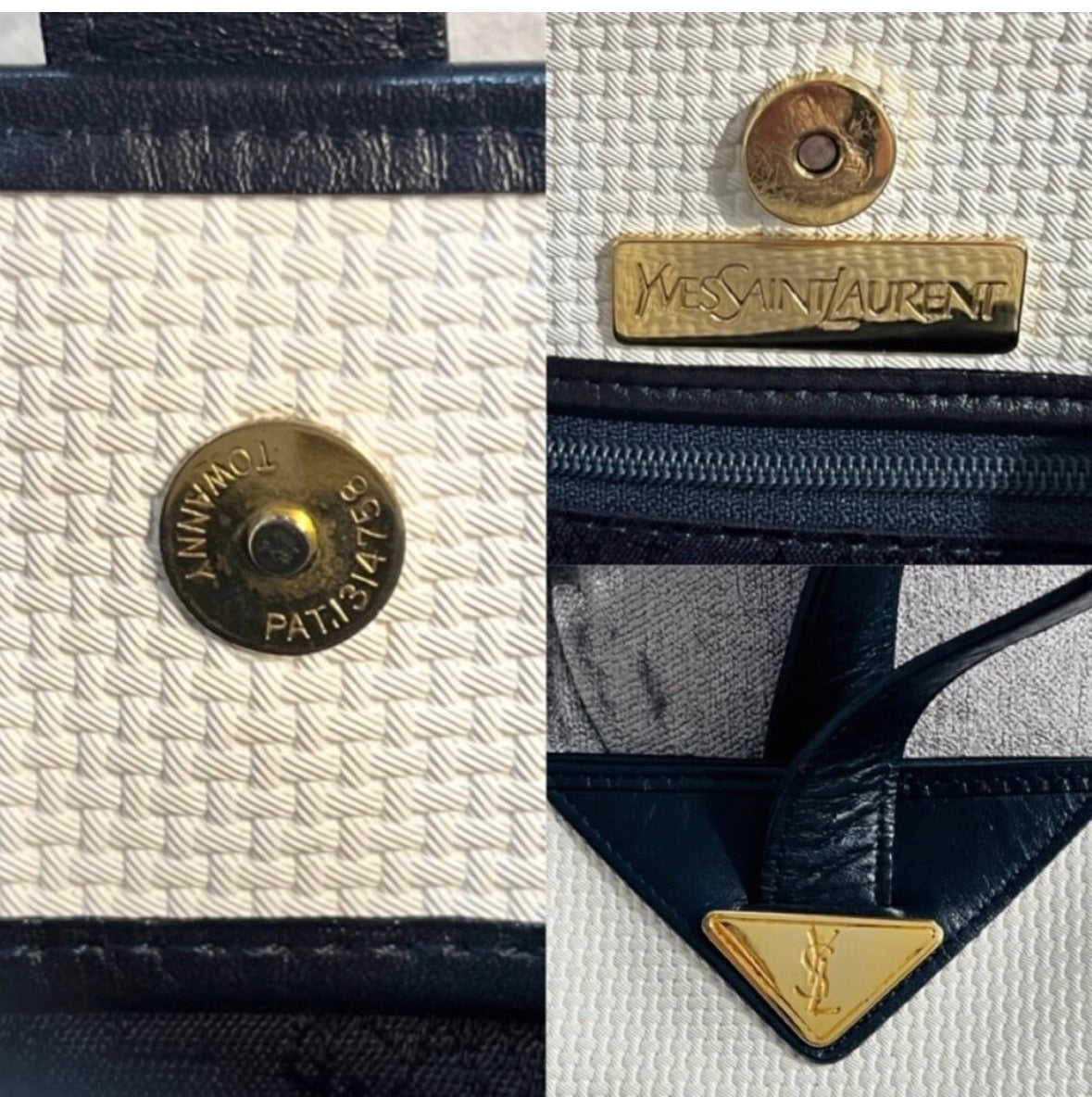 Yves Saint Laurent (YSL) Triangle Plate Cassandra Handle Bag w/COA and dust bag