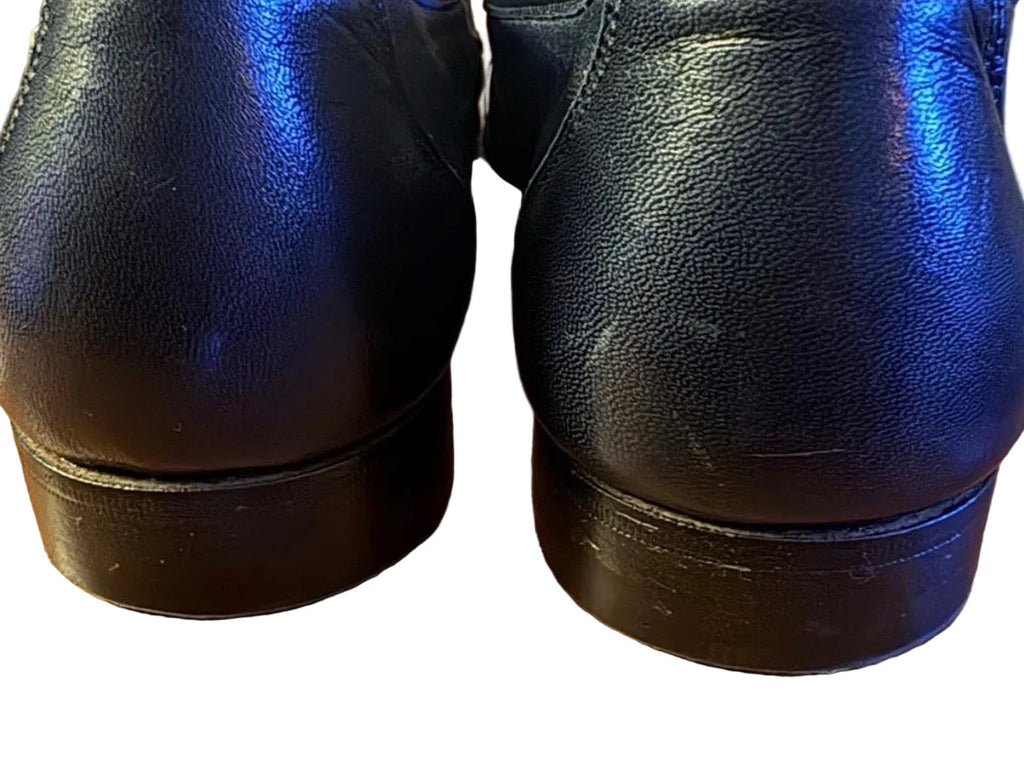 Bally Men’s Leather Horsebit Loafers – Black – Size 8E (Wide)