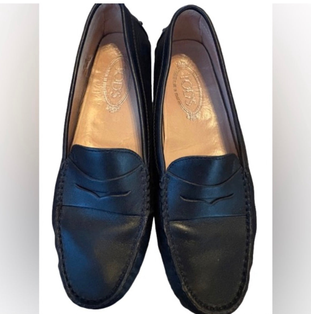 Tod’s Gommino Leather Driving Loafers – Black | EU 39.5 / US 9.5 | Made in Italy