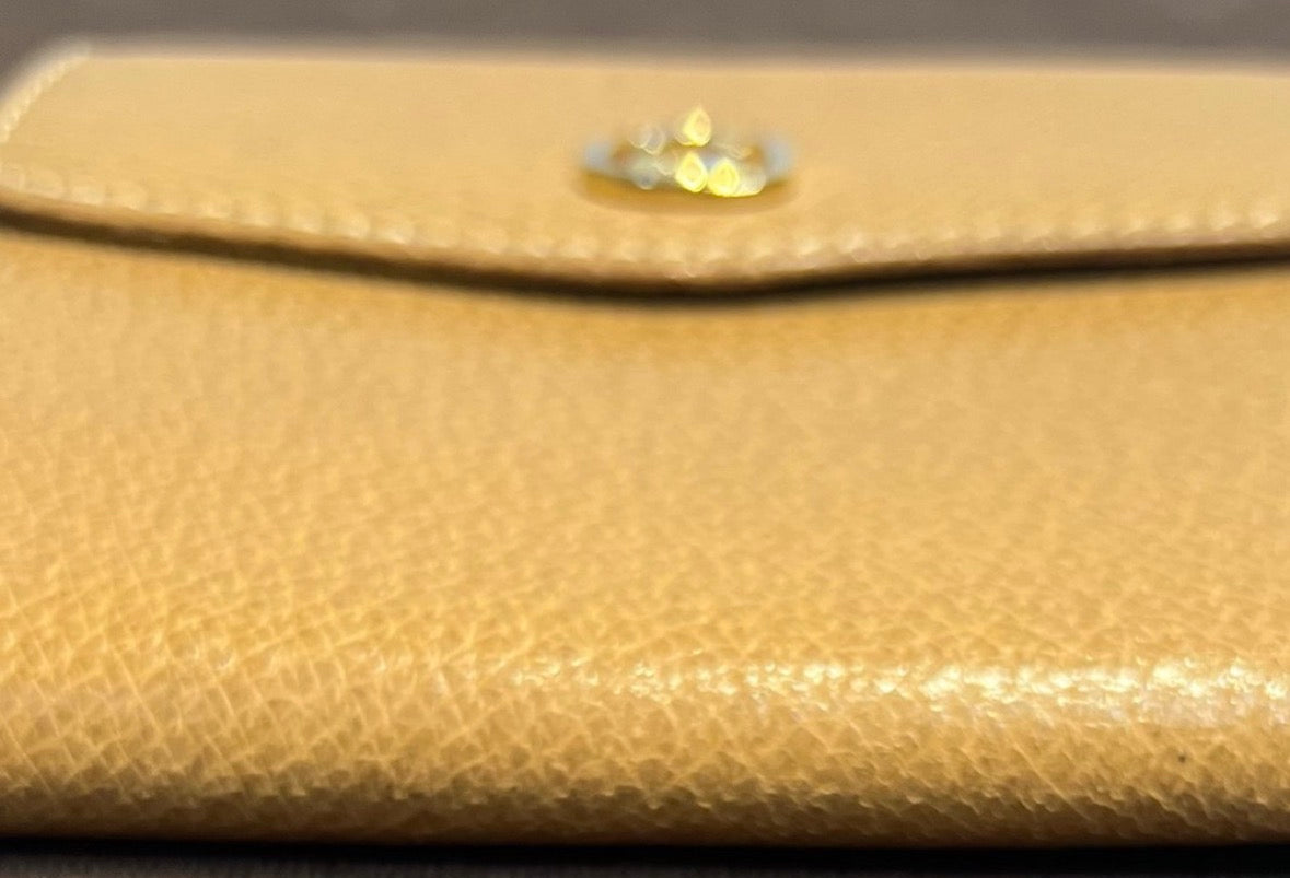 Gucci Vintage Tan Leather Wallet