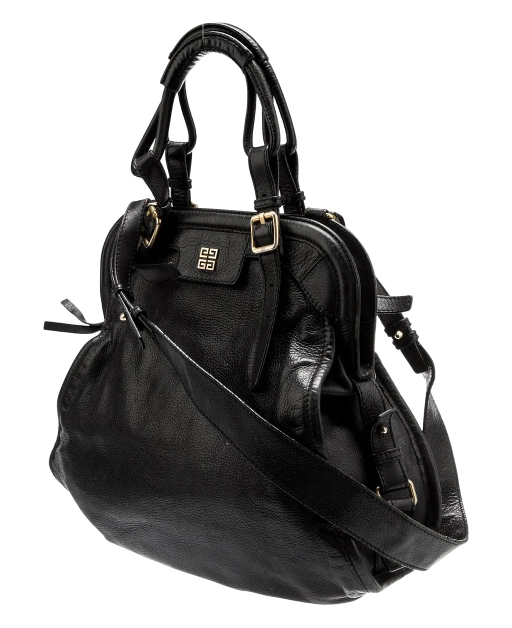 Givenchy Black Leather Pandora Tote / Shoulder Bag