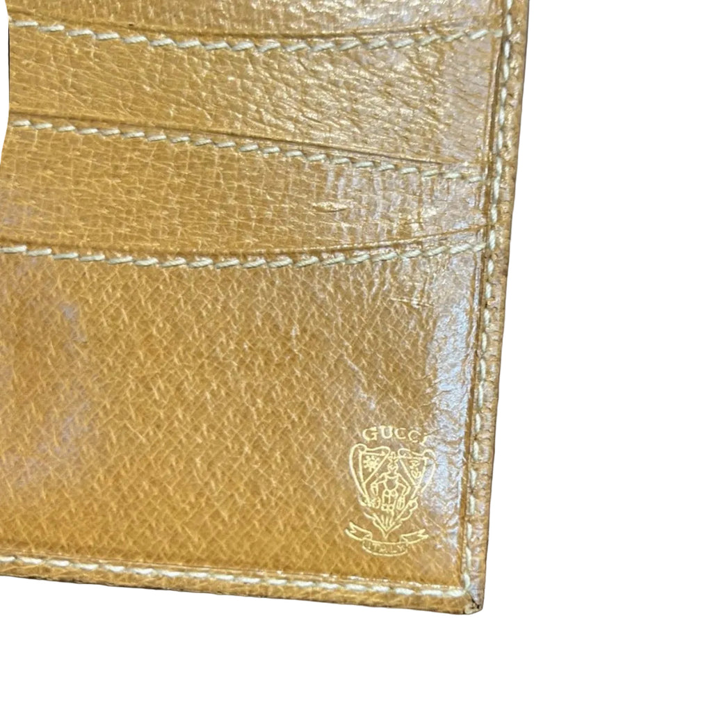Gucci Vintage Tan Leather Wallet