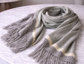 RAG & BONE
Sport Stripe Silk-Wool Poncho w/ Stripes & Fringe