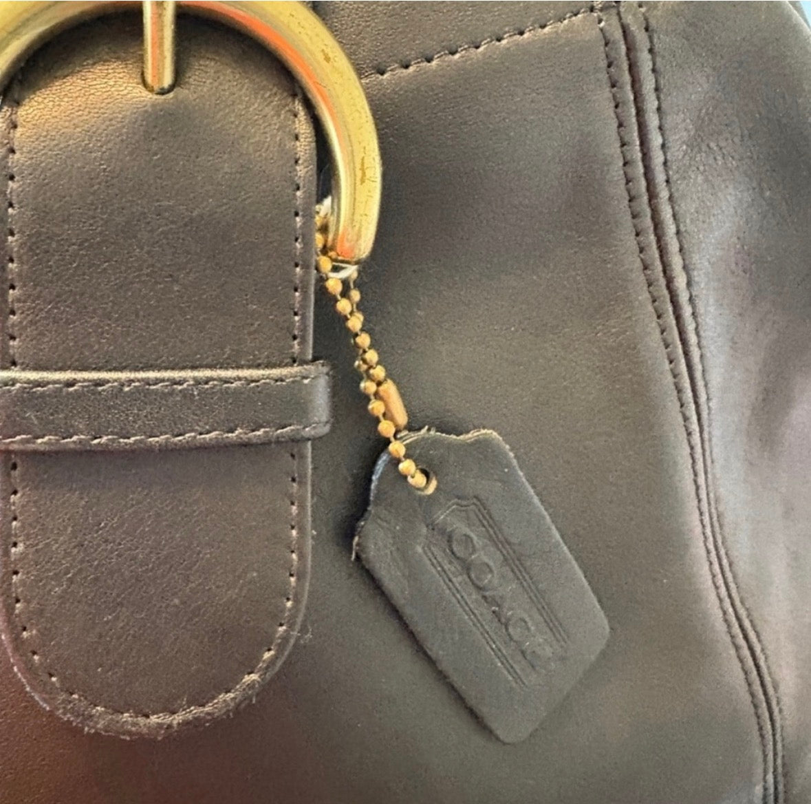 Vintage Coach Soho Sling Backpack #4160 – Black Leather