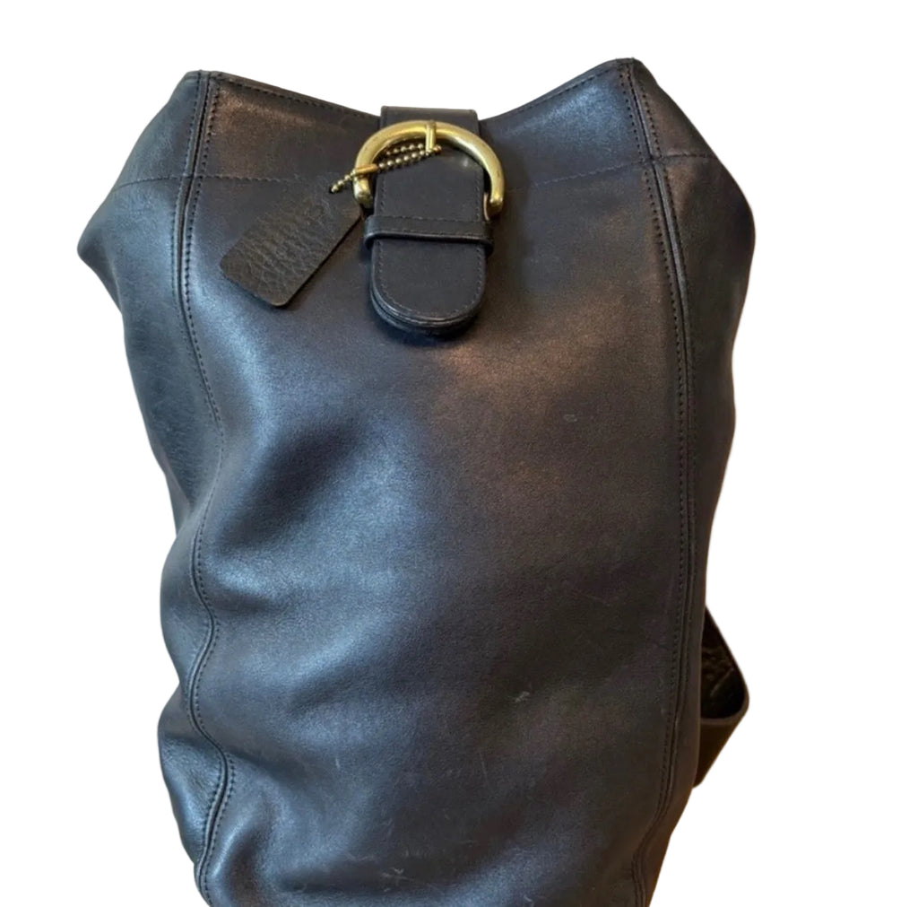 Vintage Coach Soho Sling Backpack #4160 – Black Leather