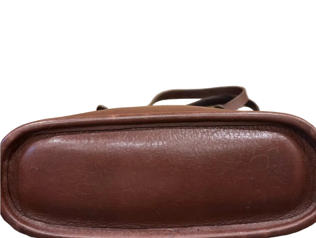 Coach Vintage Mini Dome Mahogany leather satchel handbag 9050