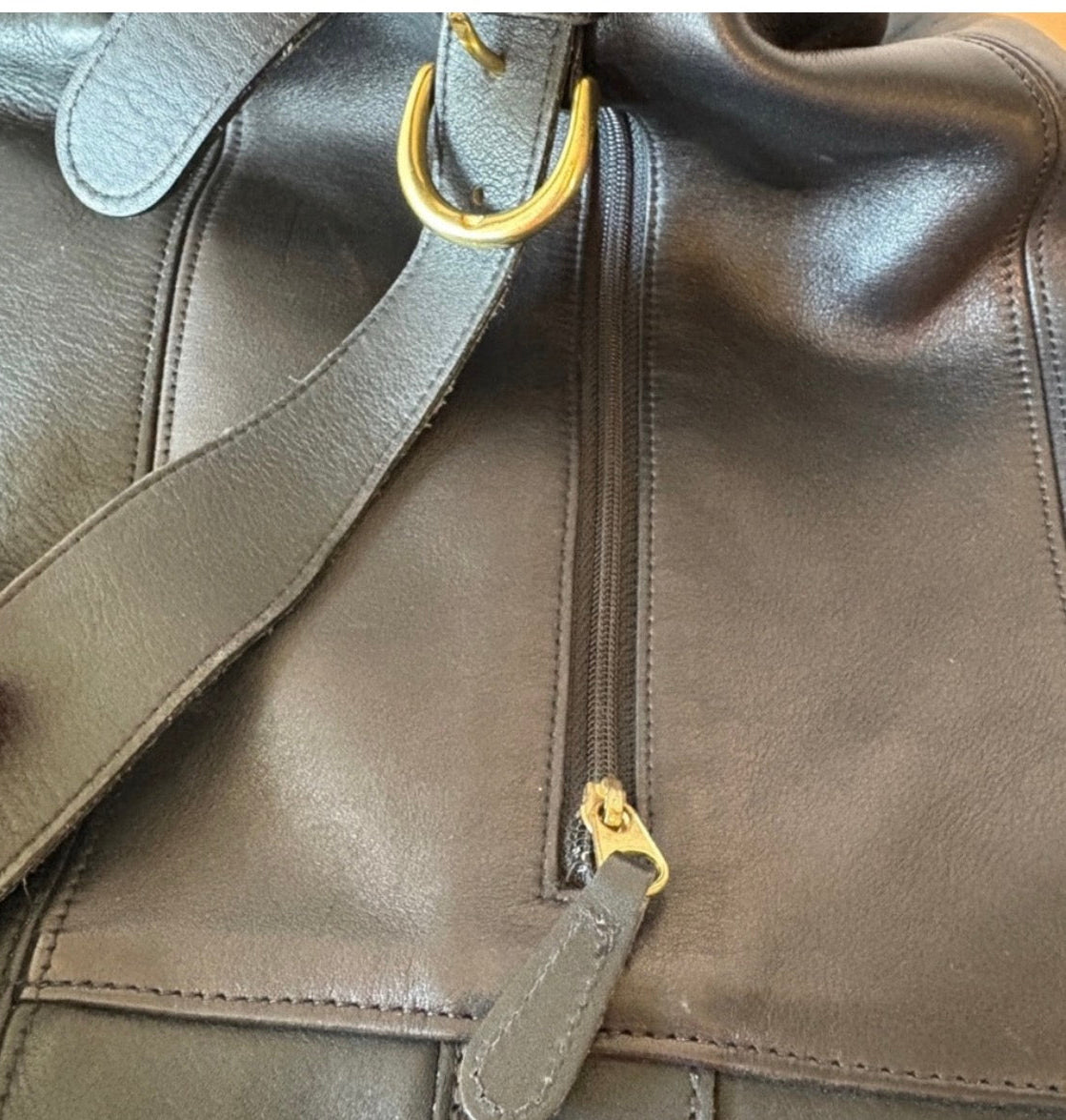 Vintage Coach Soho Sling Backpack #4160 – Black Leather
