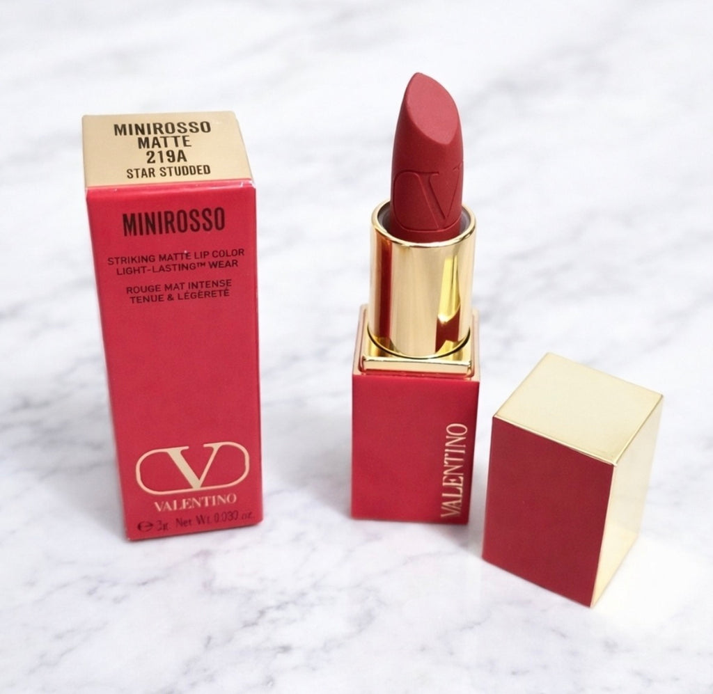 Valentino Minirosso Matte Lipstick 219A Star Studded – Mini Size