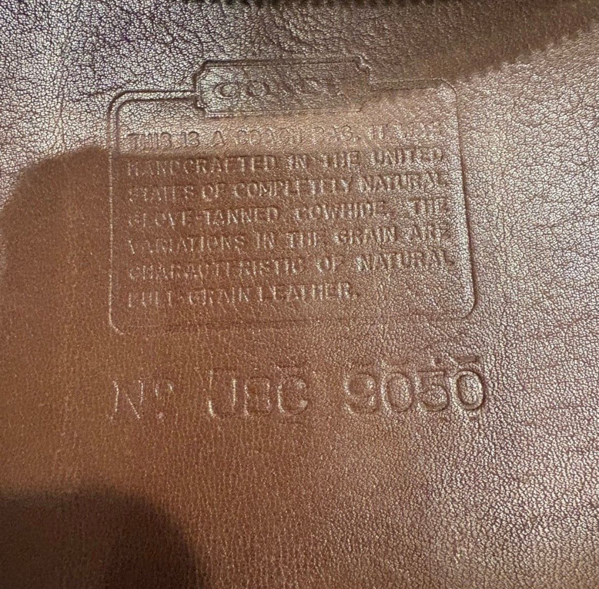 Coach Vintage Mini Dome Mahogany leather satchel handbag 9050