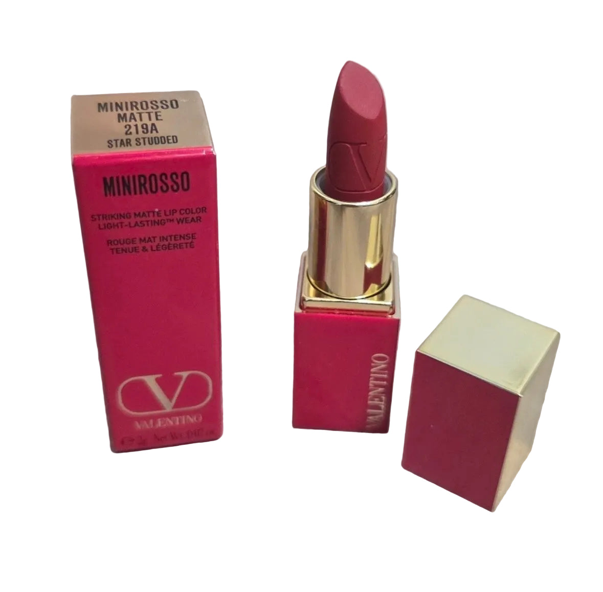 Valentino Minirosso Matte Lipstick 219A Star Studded – Mini Size