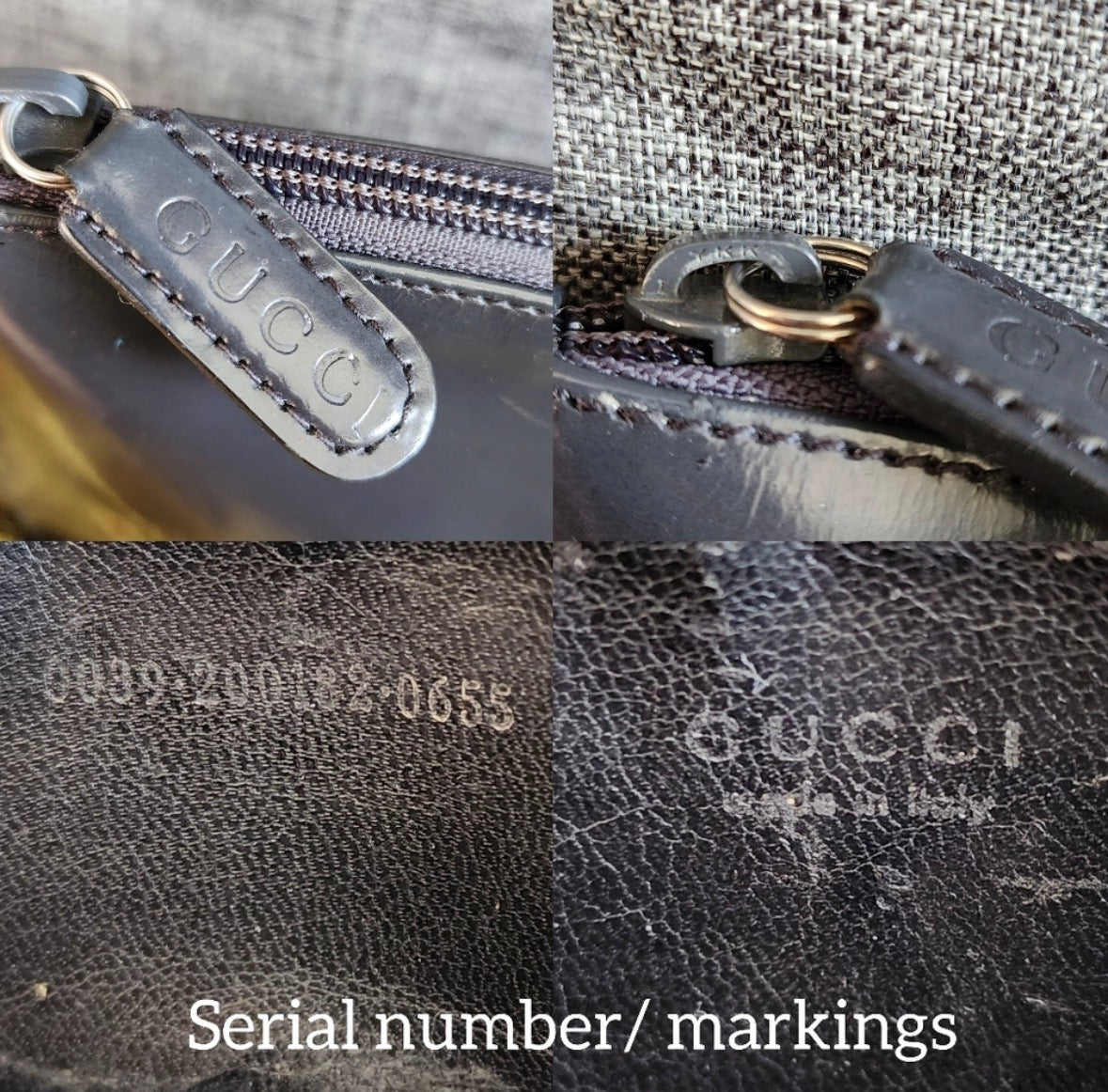 Gucci Vintage Patent Leather GG Logo Clutch / Portfolio