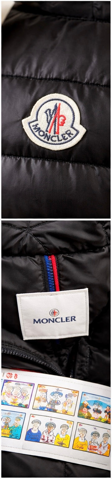 Moncler Black Quilted Down Puffer Vest | Size 5 (XL) | Logo Patch