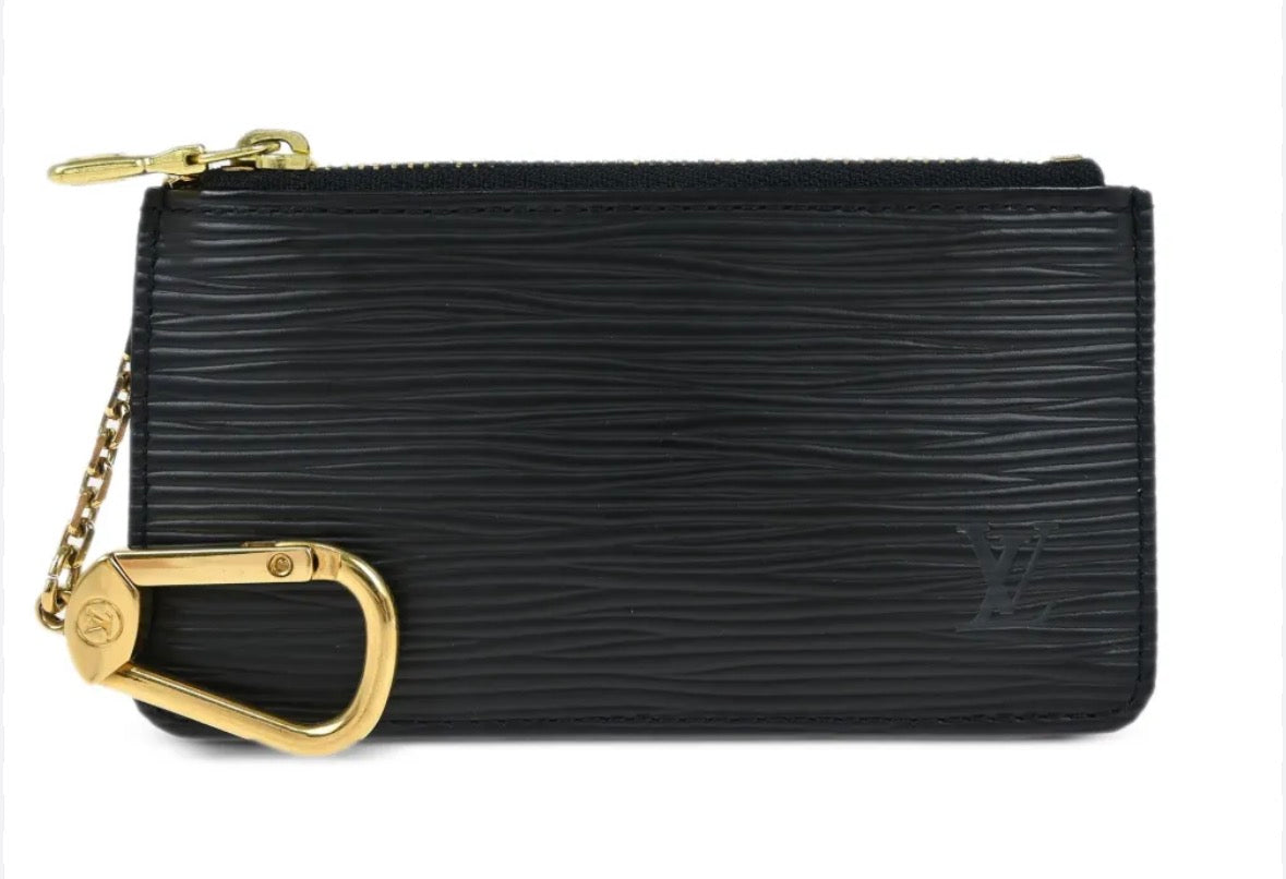 Louis Vuitton Epi Leather Pochette Cles NM coin purse - Black