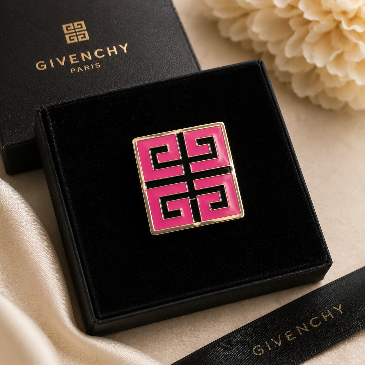 Vintage Givenchy Parfums Givenchy 4G Brooch