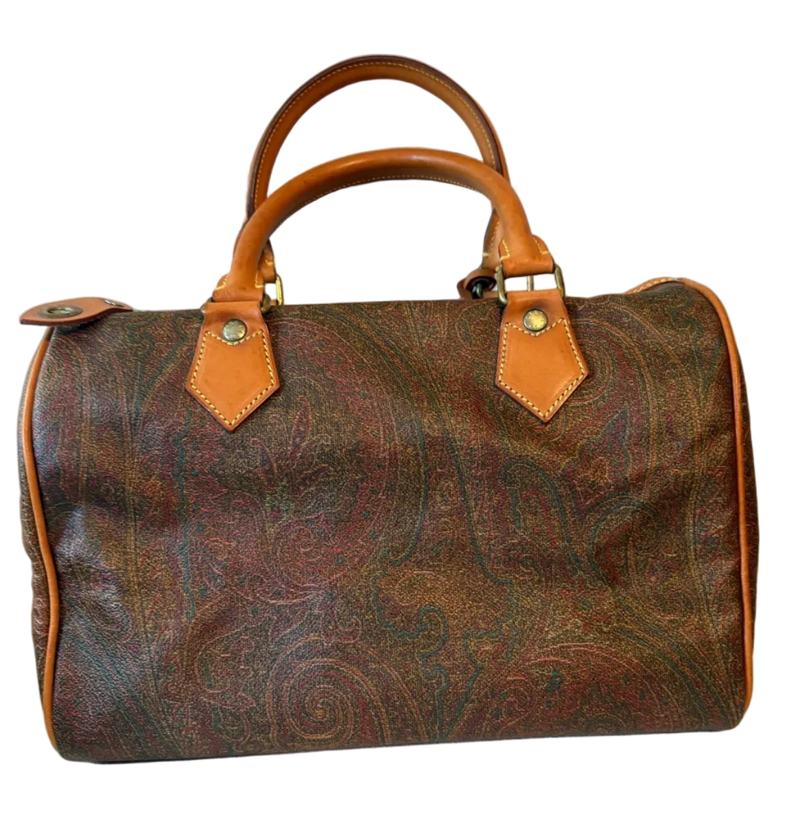 ETRO MILANO Boston Bag w/Lock and 2 Keys