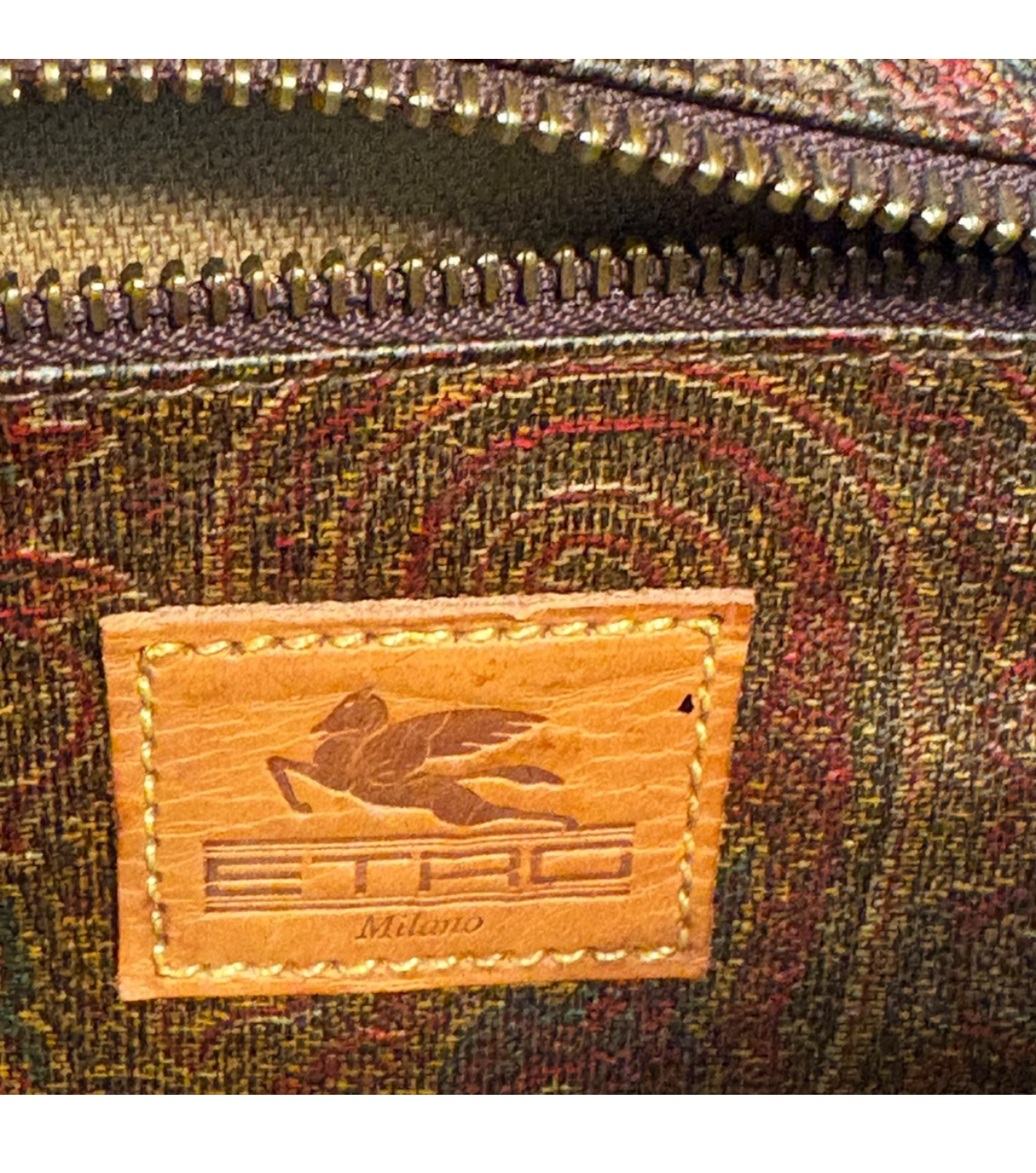 ETRO MILANO Boston Bag w/Lock and 2 Keys