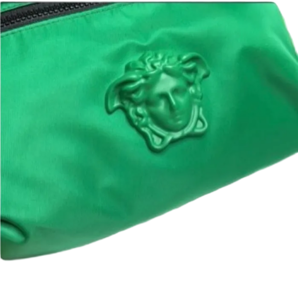 Versace Green Medusa Nylon Belt Bag Full inclusion