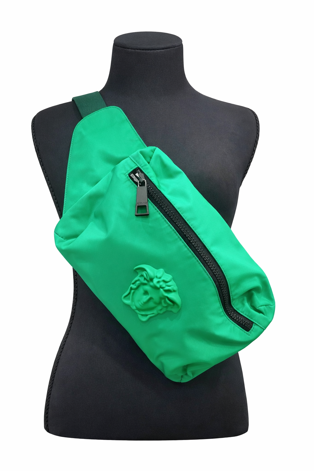 Versace Green Medusa Nylon Belt Bag Full inclusion