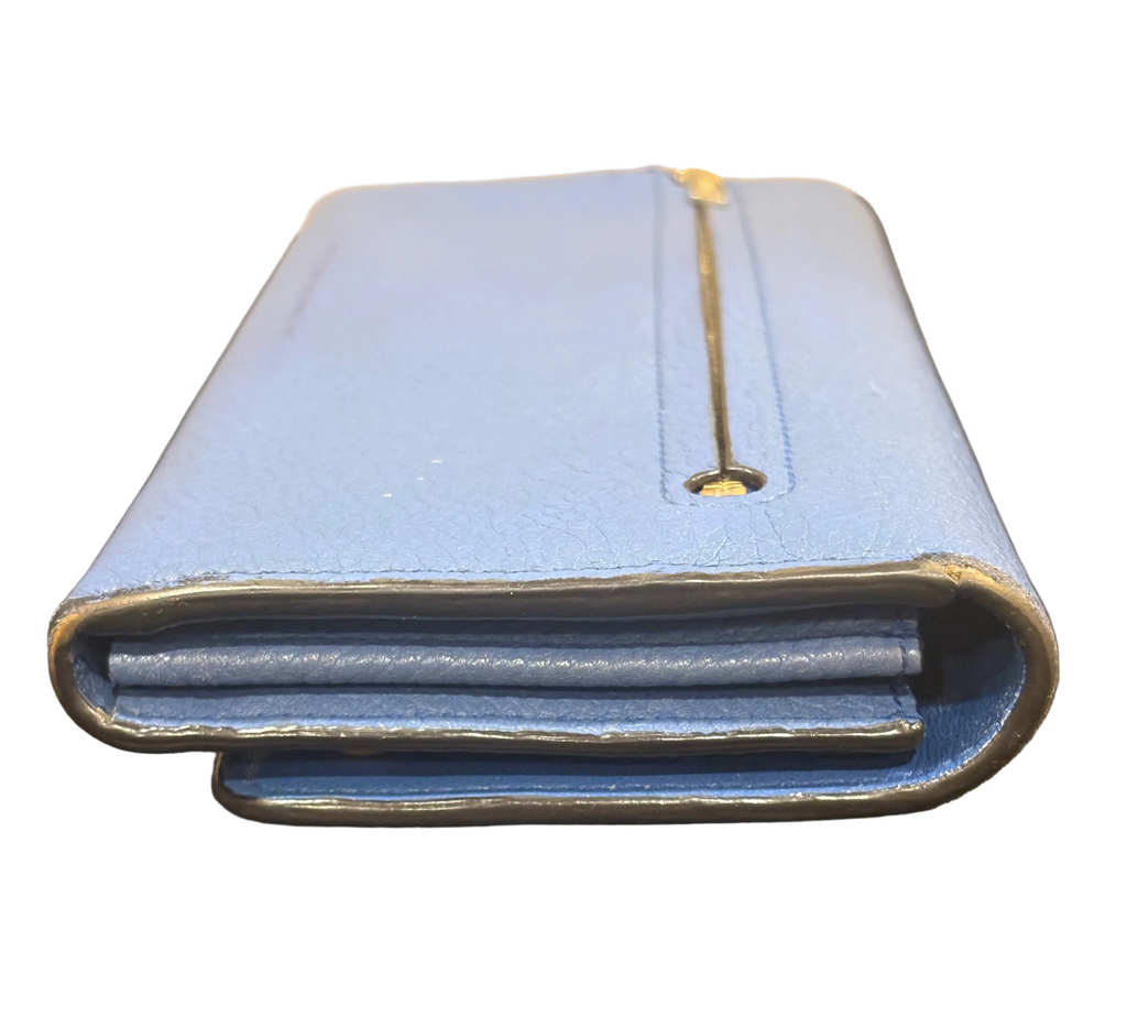 Mulberry Grained Leather Continental Wallet – Blue