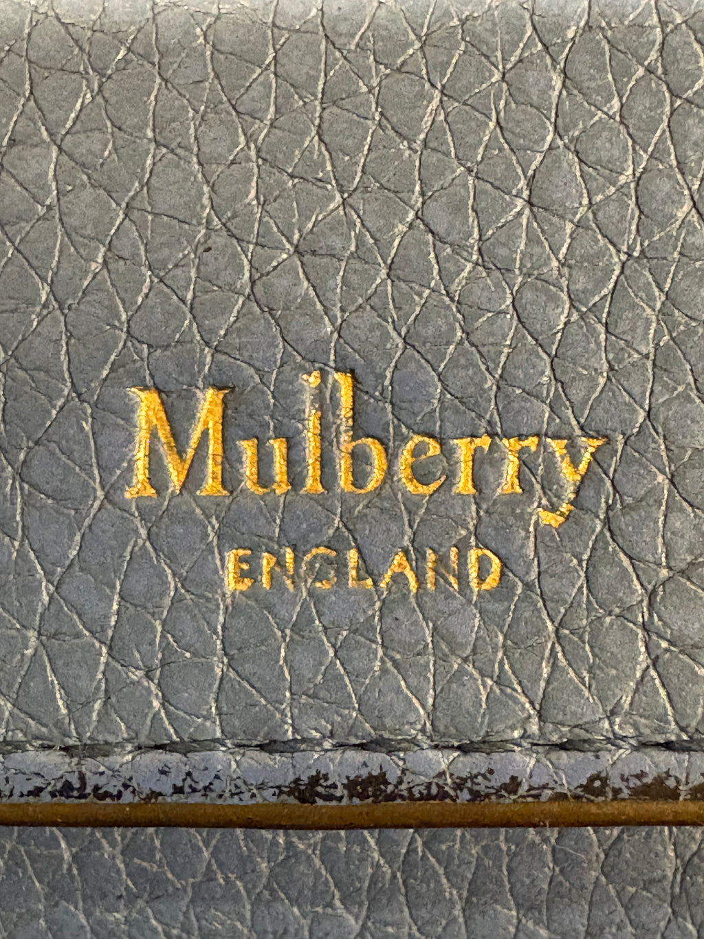 Mulberry Grained Leather Continental Wallet – Blue